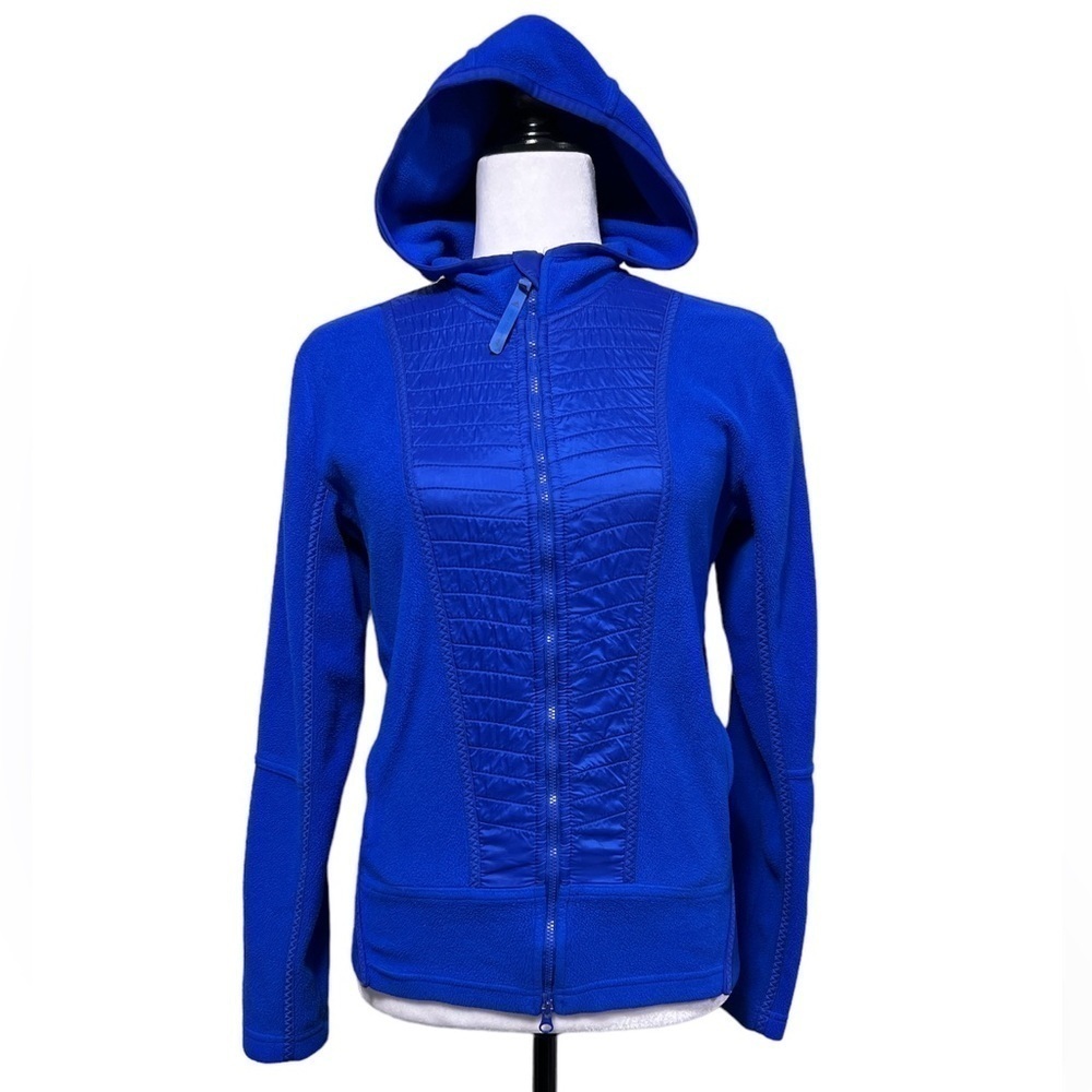 adidas By Stella McCartney Blue Performance Winter Sport Fleece Hoodie